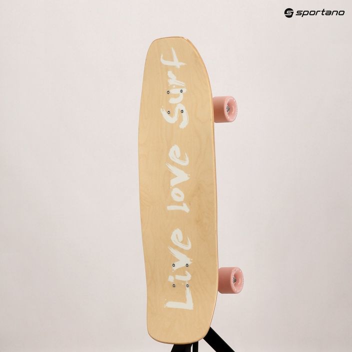 Surfskate скейтборд Fish Skateboards Wave beige SURF-WAV-SIL-PIN 9