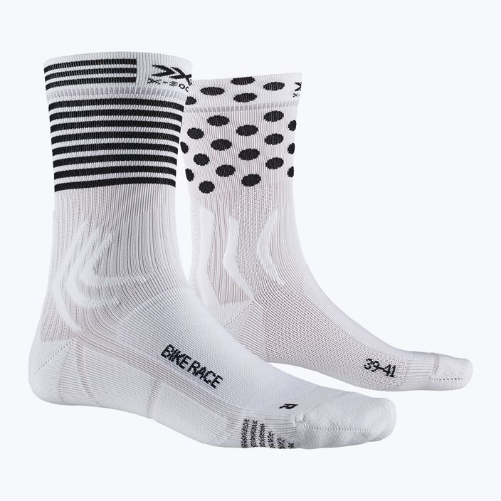 Чорапи за велосипед X-Socks Bike Race бяло/черно BS05S19U-W011 8