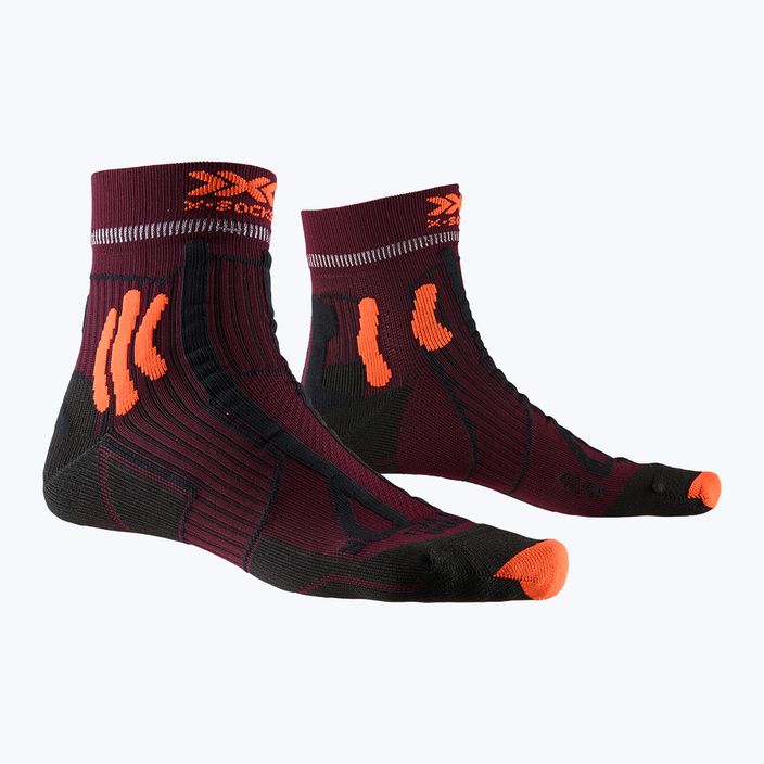 Мъжки чорапи за трекинг X-Socks Trail Run Energy burgundy-orange RS13S19U-O003 6