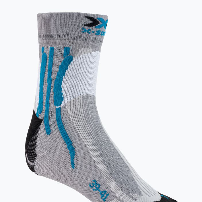 X-Socks Run Speed Two сиво-черни чорапи за бягане RS16S19U-G004 4