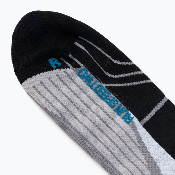 X-Socks Run Speed Two сиво-черни чорапи за бягане RS16S19U-G004 5
