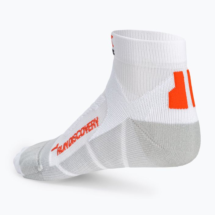 X-Socks Run Discovery чорапи за бягане бяло-сиви RS18S19U-W008 2
