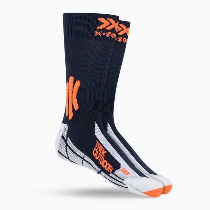 X-Socks Trek Чорапи за трекинг на открито, среднощно синьо/оранжево