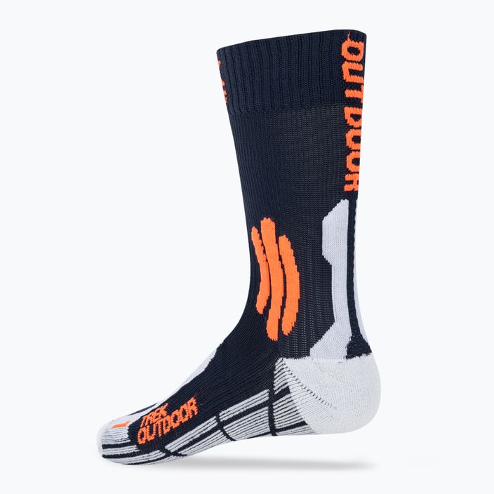 X-Socks Trek Чорапи за трекинг на открито, среднощно синьо/оранжево 2