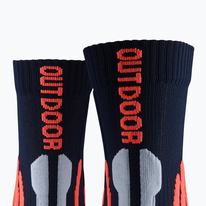 X-Socks Trek Чорапи за трекинг на открито, среднощно синьо/оранжево 6