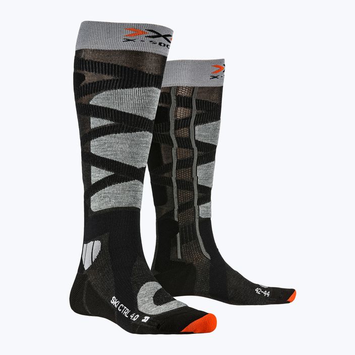 X-Socks Ski Control 4.0 черно-сиви ски чорапи XSSSKCW19U 4