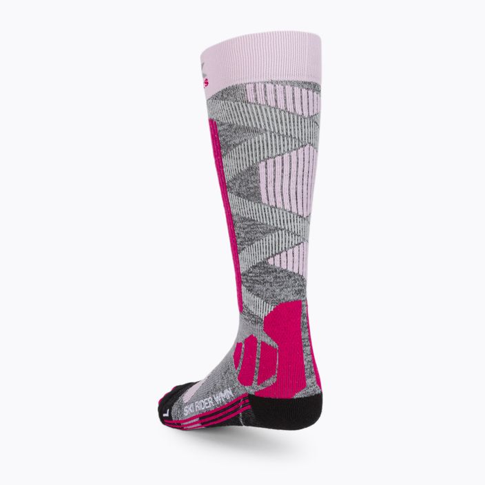 Дамски чорапи за ски X-Socks Ski Rider 4.0 сиви XSSSKRW19W 2