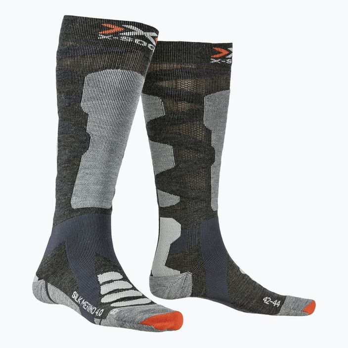 X-Socks Ski Silk Merino 4.0 Grey XSSSKMW19U 4