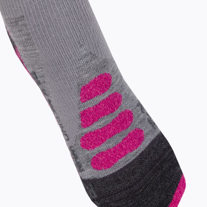Дамски ски чорапи X-Socks Ski Silk Merino 4.0 grey XSSSKMW19W 3