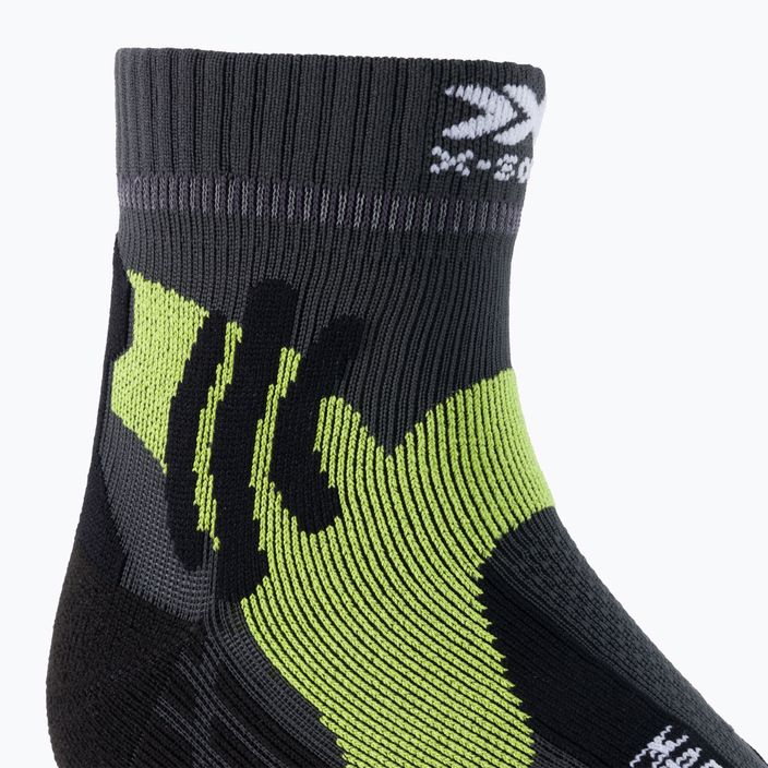 Мъжки чорапи за бягане X-Socks Marathon green-grey RS11S19U-G146 3