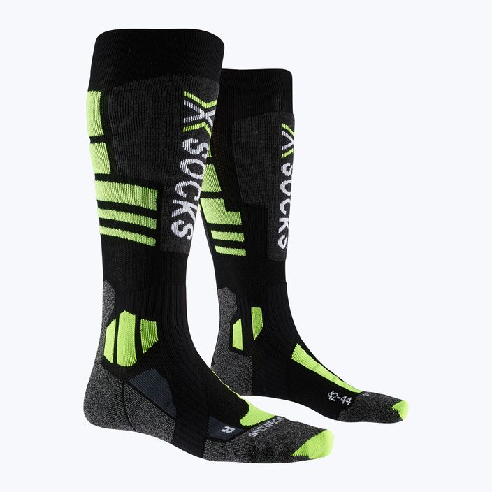 Чорапи за сноуборд X-Socks Snowboard 4.0 black/grey/phyton yellow 5