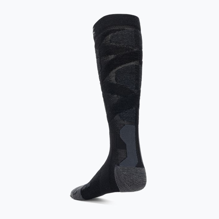 X-Socks Ski Silk Merino 4.0 черни/тъмно сиви чорапи с меланж 2