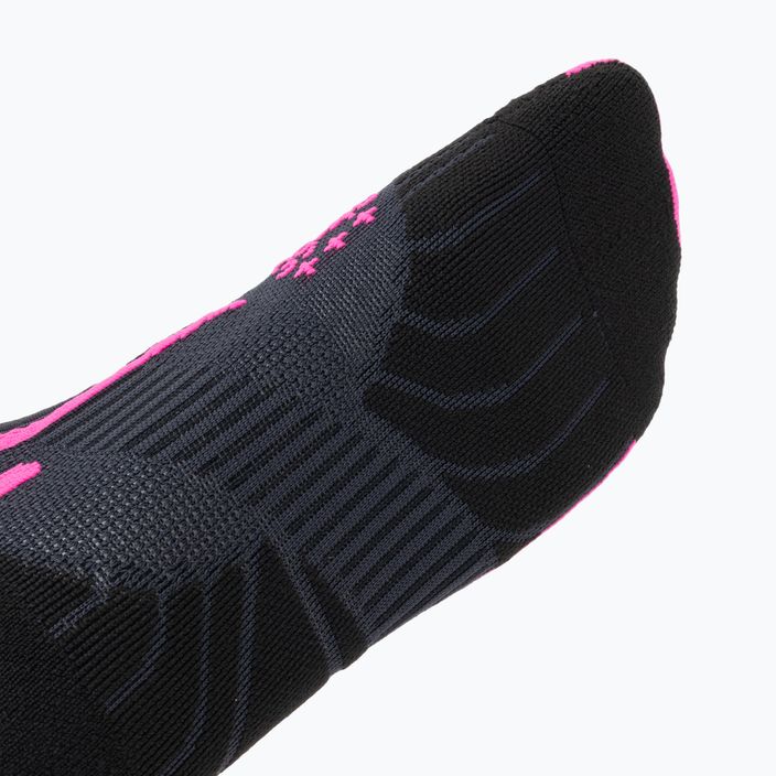 Дамски чорапи за бягане X-Socks Run Speed Two 4.0 dolomite grey/neon flamingo 3