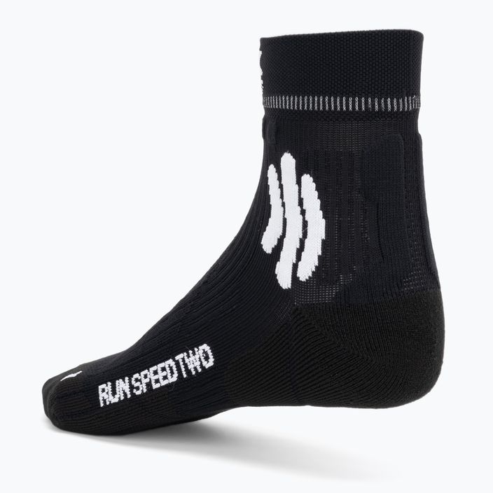 Мъжки чорапи за бягане X-Socks Run Speed Two 4.0 opal black/arctic white 2