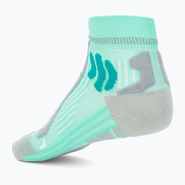 Дамски чорапи за бягане X-Socks Trail Run Energy 4.0 audrey green/pearl grey 2