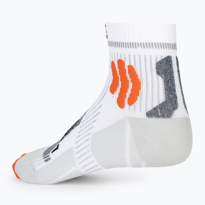 Мъжки чорапи за бягане X-Socks Marathon Energy 4.0 arctic white/trick orange 4