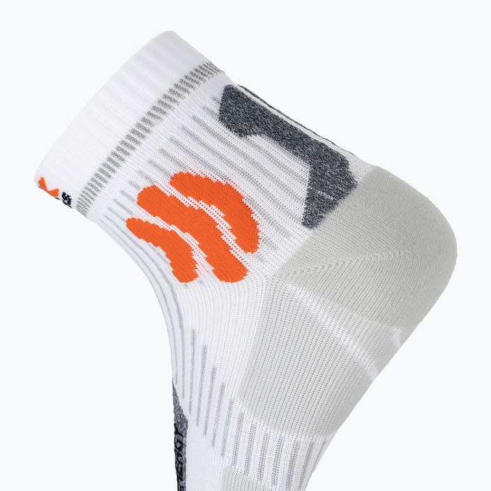 Мъжки чорапи за бягане X-Socks Marathon Energy 4.0 arctic white/trick orange 5
