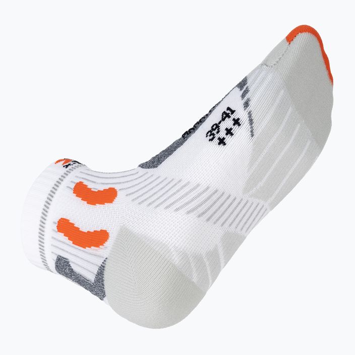 Мъжки чорапи за бягане X-Socks Marathon Energy 4.0 arctic white/trick orange 6