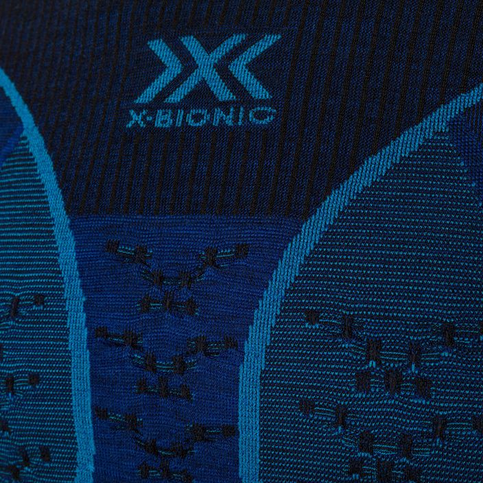 Мъжки термален суитшърт X-Bionic Merino dark ocean/sky blue 4