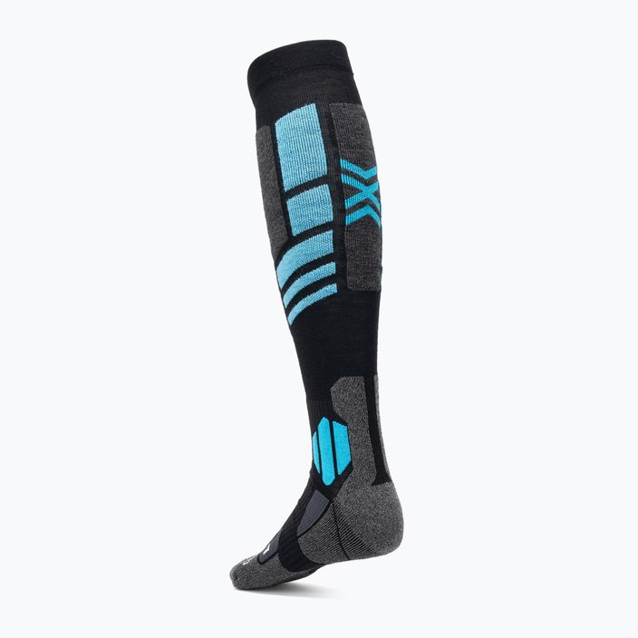 Чорапи за сноуборд X-Socks Snowboard 4.0 black/grey/teal blue 2