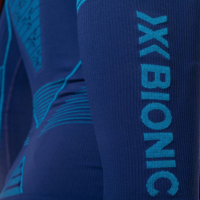 Мъжки термален суитшърт X-Bionic Energy Accumulator 4.0 Turtle Neck тъмно синьо/синьо 7