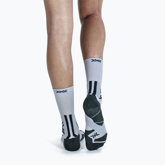 Мъжки чорапи за бягане X-Socks Trailrun Perform Crew pearl grey/charcoal 4