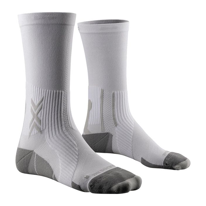 Мъжки чорапи за бягане X-Socks Run Perform Crew arctic white/pearl grey 2