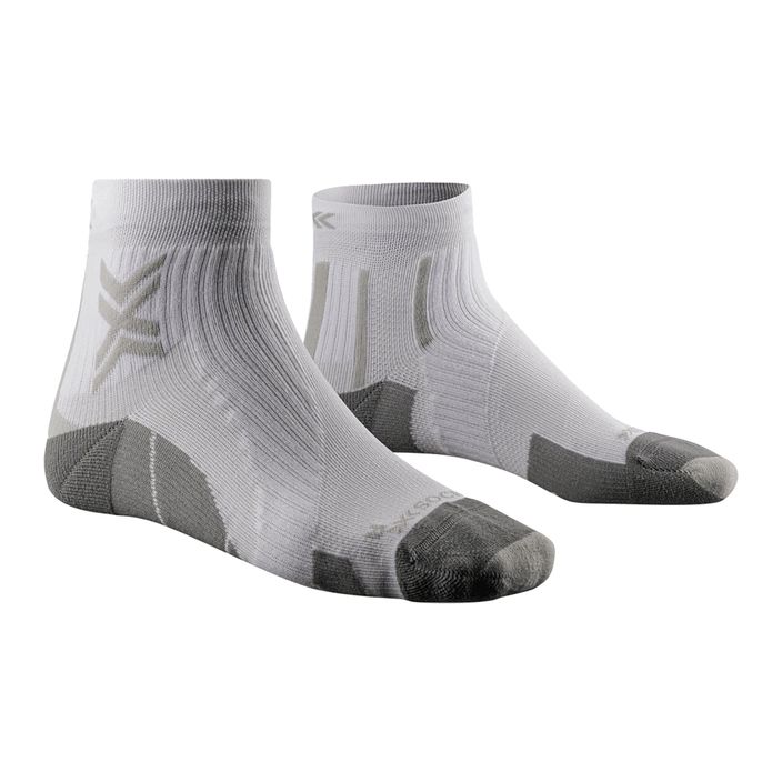 Мъжки чорапи за бягане X-Socks Run Perform Ankle arctic white/pearl grey 2