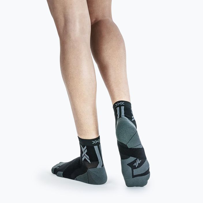 Мъжки чорапи за бягане X-Socks Run Perform Ankle black/charcoal 3