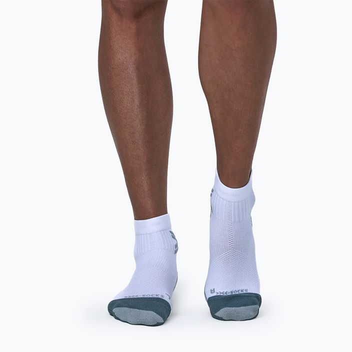 Дамски чорапи за бягане X-Socks Run Discover Ankle arctic white/pearl grey 3