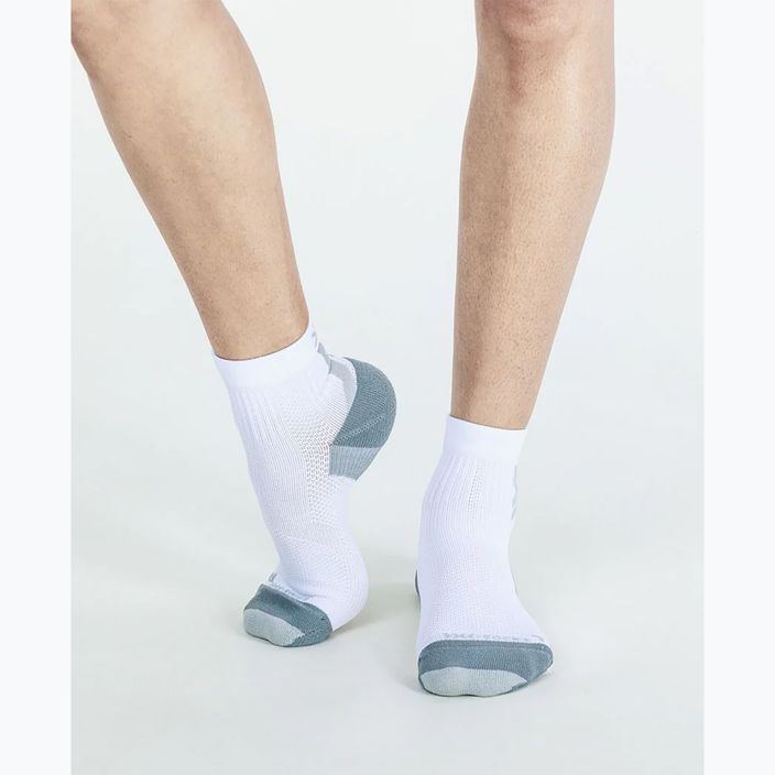 Мъжки чорапи за бягане X-Socks Run Discover Ankle arctic white/pearl grey 3