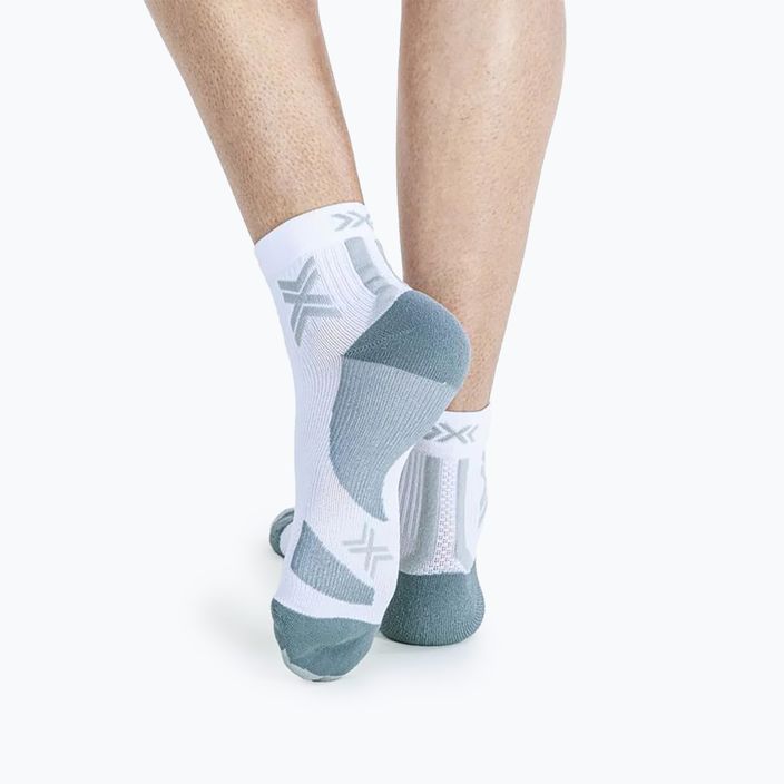 Мъжки чорапи за бягане X-Socks Run Discover Ankle arctic white/pearl grey 4