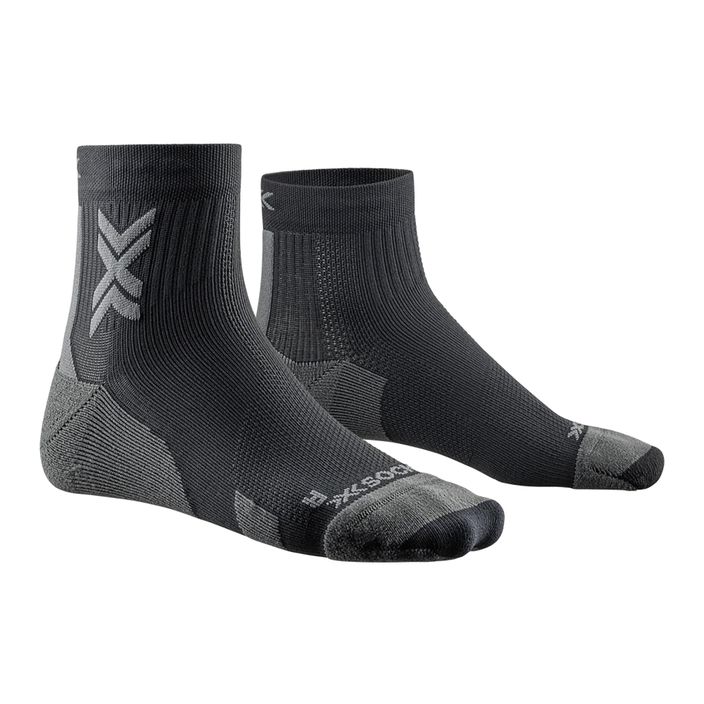 Мъжки чорапи за бягане X-Socks Run Discover Ankle black/charcoal 2