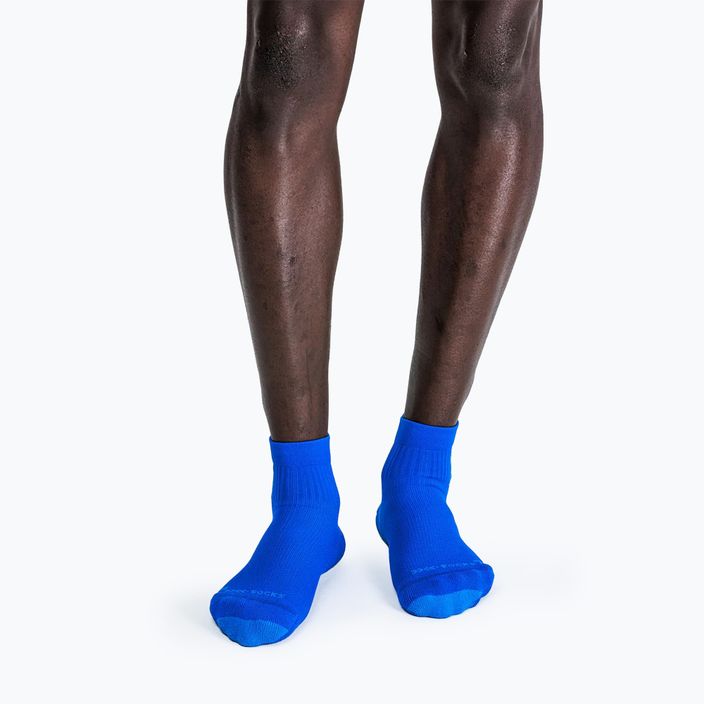 Мъжки чорапи за бягане X-Socks Run Discover Ankle twyce blue/blue 2