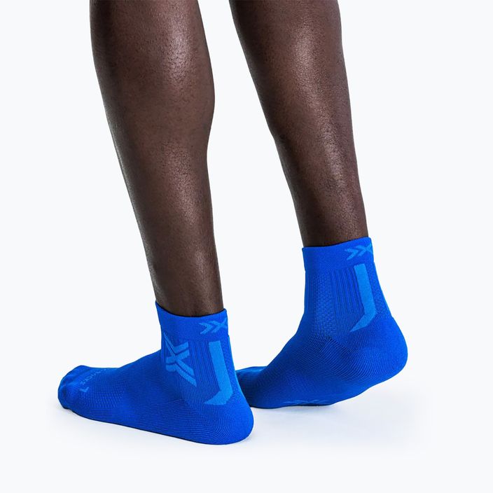 Мъжки чорапи за бягане X-Socks Run Discover Ankle twyce blue/blue 3