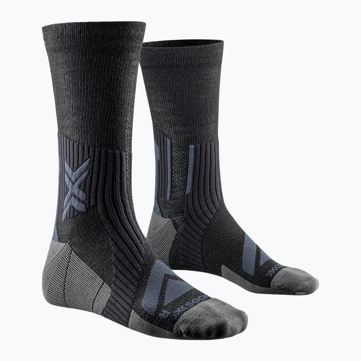 X-Socks Bike Expert Merino Crew черни/въглени чорапи за колоездене