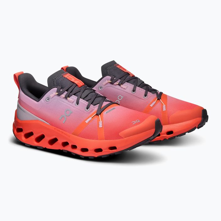 Дамски обувки за бягане On Running Cloudsurfer Trail Waterproof mauve/flame