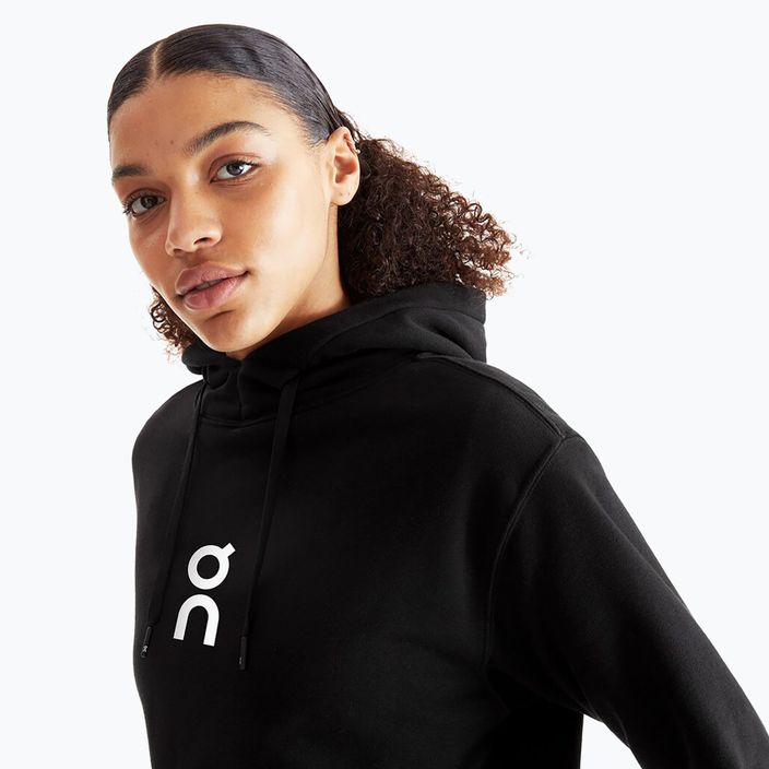 On Running Club Hoodie black за жени 3