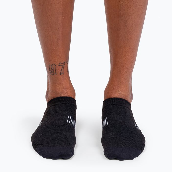 Дамски чорапи за бягане Ultralight Low black/white 3