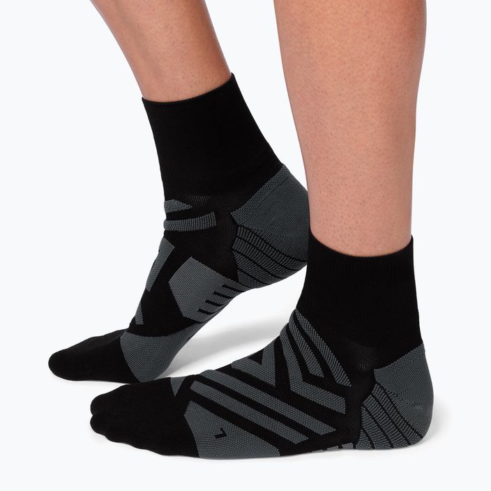 Мъжки чорапи за бягане On Running Performance Mid black/shadow 8
