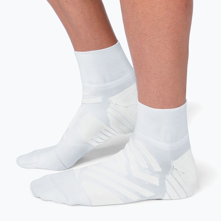 Мъжки чорапи за бягане On Running Performance Mid white/ivory 3
