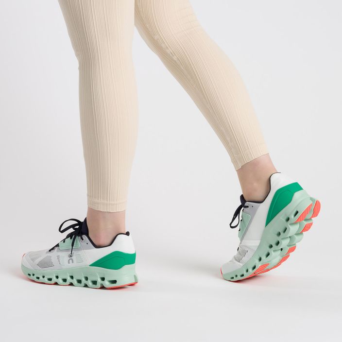 Дамски обувки за бягане On Running Cloudstratus undyeu-white/creek 3