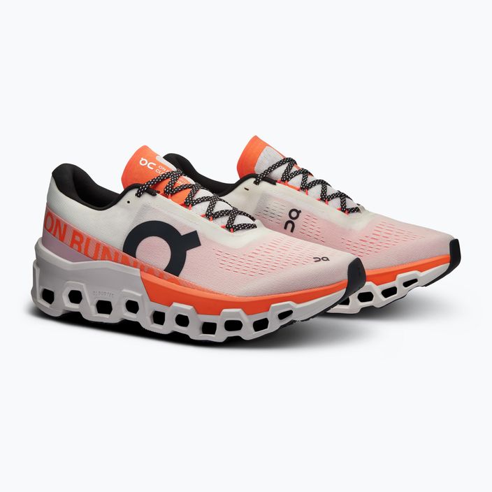 Мъжки обувки за бягане On Running Cloudmonster 2 undyed/flame