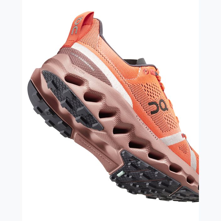 Мъжки обувки за бягане On Running Cloudsurfer Trail flame/dustrose 8