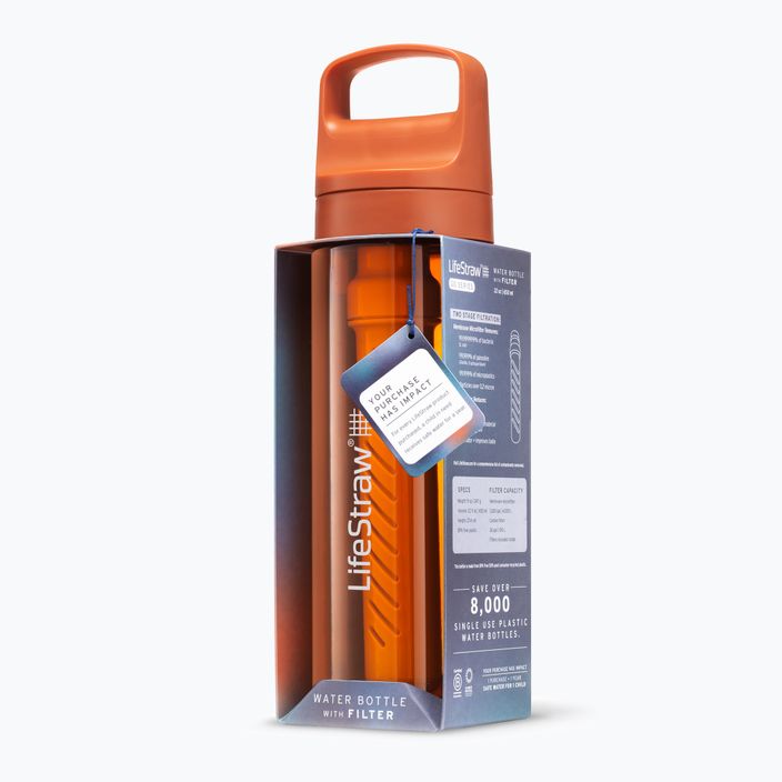 Lifestraw Go 2.0 бутилка за пътуване с филтър 650 ml kyoto orange 4