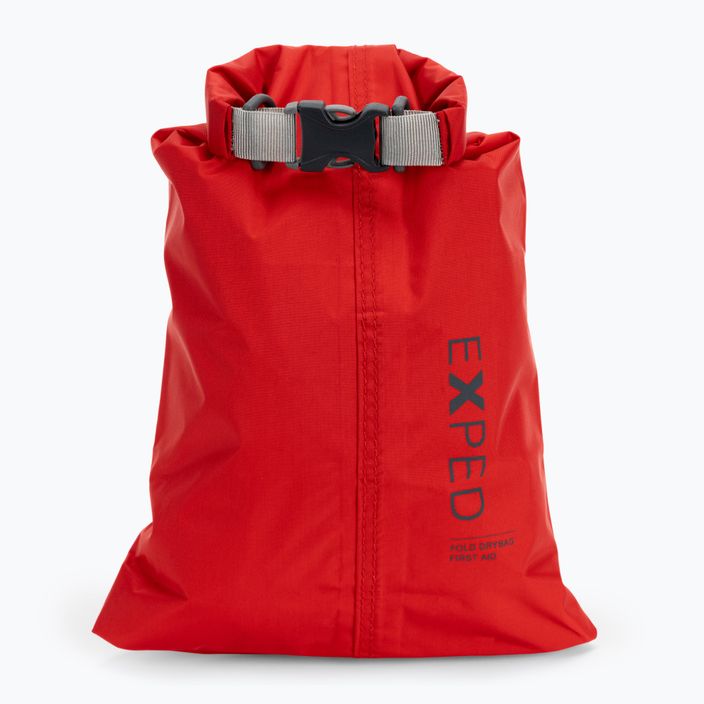 Exped Fold Drybag Водоустойчива чанта за първа помощ 1.25L червена EXP-AID 2