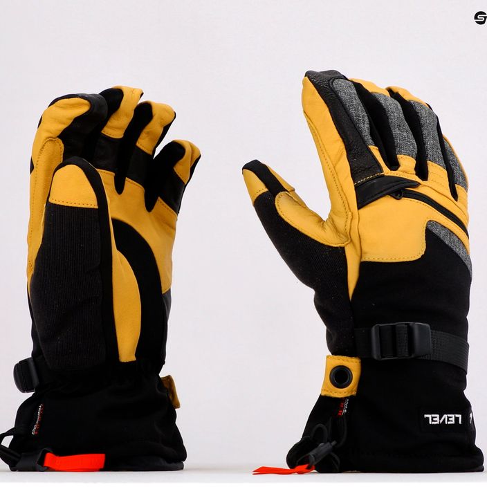 Мъжки сноуборд ръкавици Level Ranger Leather yellow 2091 6