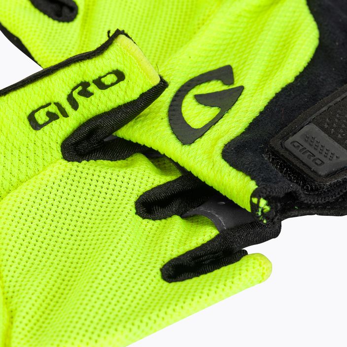 Мъжки ръкавици за колоездене Giro Bravo Gel highlight yellow 4