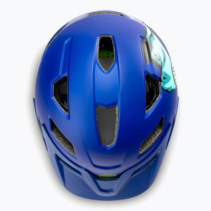 Детска велосипедна каска BELL SIDETRACK T-Rex синя BEL-7101819 6