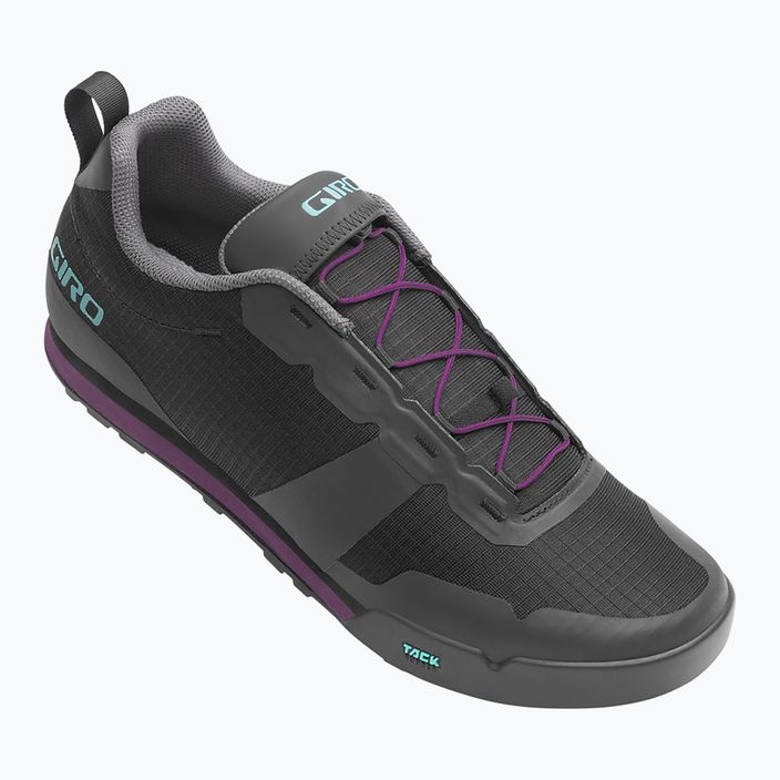 Дамски обувки за колоездене на платформа Giro Tracker Fastlace black/throwback purple 2